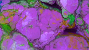 Soyut Organik Girdap, Ayrıntılı Yüzey Renkli Boyaları 'nda Sonsuz Gerçeküstü Hipnotize Etme