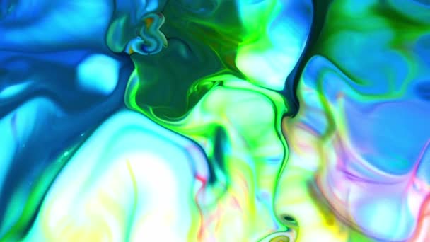 Abstrakter Organischer Vortex Endlose Surreale Hypnose Detaillierten Farbigen Farbaufstrichen — Stockvideo