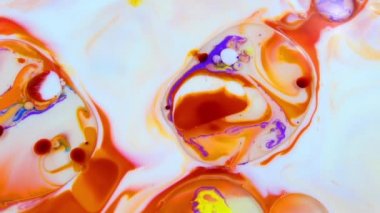 Soyut Organik Girdap, Ayrıntılı Yüzey Renkli Boyaları 'nda Sonsuz Gerçeküstü Hipnotize Etme