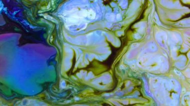 Soyut Organik Girdap, Ayrıntılı Yüzey Renkli Boyaları 'nda Sonsuz Gerçeküstü Hipnotize Etme