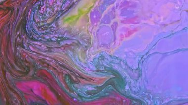 Soyut Renkli Sıvı Boya Arkaplanının Yakın Çekimi. 