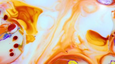 Soyut Renkli Sıvı Boya Arkaplanının Yakın Çekimi. 