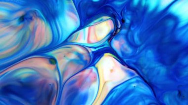 Soyut Renkli Sıvı Boya Arkaplanının Yakın Çekimi. 