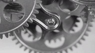 Silver Gears 'ın Yakın Çekimi Birlikte Çalışıyor.