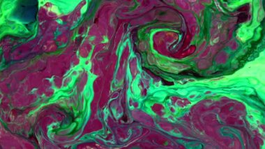 Soyut Renkli Sıvı Boya Arkaplanının Yakın Çekimi. 