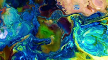  Soyut Renkli Ters Çevir Sacral Boya Patlayan Doku