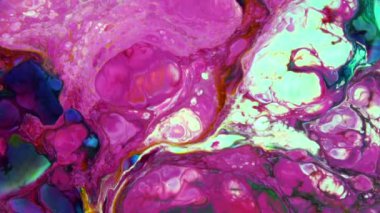  Soyut Renkli Ters Çevir Sacral Boya Patlayan Doku