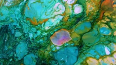  Soyut Renkli Ters Çevir Sacral Boya Patlayan Doku