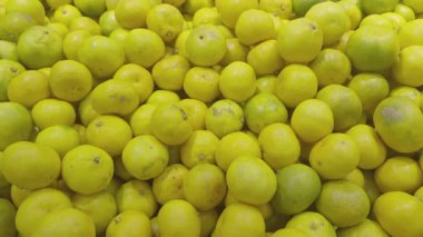 Mandarin ya da Mangerine 'de Çiftçi Marketi Stall' da yakın çekim.