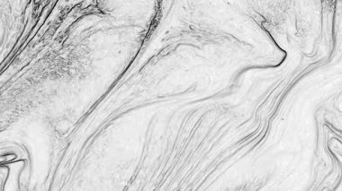 Beyaz ve Siyah Renk Boyasının Soyut Arkaplanı Genişlet ve Girdap Doku Görüntüsü.