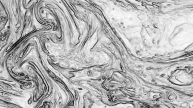 Sıvı Siyah ve Beyaz Renk Boyası Sahnesi Dansı.