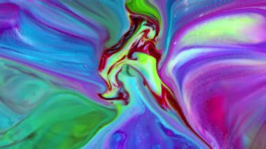 Renklerin Rüya Gibi Sıvı Karışımı Resim Hareketi Arkaplan Görüntüsü.