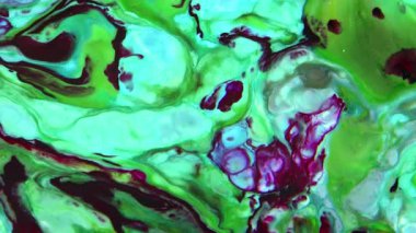 Sıvı Renkli Boya Karıştırma Arkaplan Yayılma ve Girdap Görüntüsü.