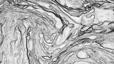 Soyut El Yazısı Siyah ve Beyaz Çizgiler Hareketleri Arkaplan Doku Görüntüsü.