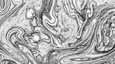 Soyut El Yazısı Siyah ve Beyaz Çizgiler Hareketleri Arkaplan Doku Görüntüsü.