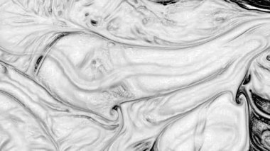 Soyut El Yazısı Siyah ve Beyaz Çizgiler Hareketleri Arkaplan Doku Görüntüsü.