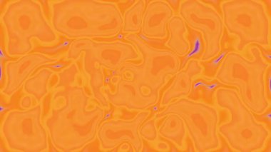 Yumuşak yosun tabakaları ve sessiz mavi kaymalar birbirine kayan topoğrafyayı andıran dolambaçlı hatlarla özetlenir. Saçılmış sıcak turuncu formlar yüzeyi noktalar. Sıvı bir alanda asılı duran ısı izleri gibi..