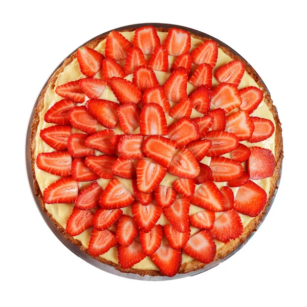 Crostata isolata deliziosa alla fragola Foto Stock