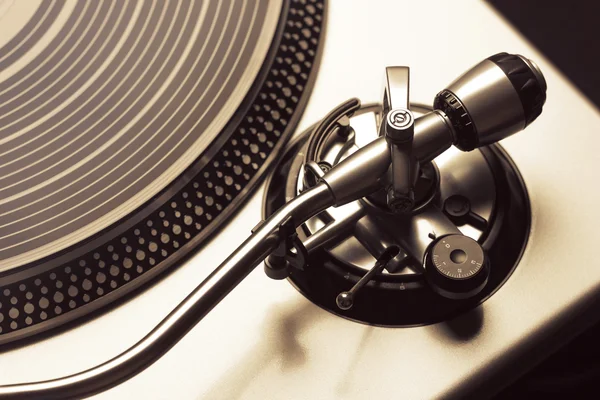 Counter weight arm of a turntable — Stock Photo, Image