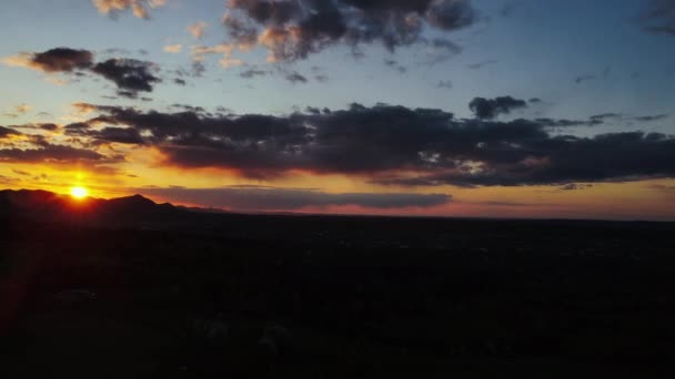 Inspirerend Verbazingwekkend Natuurlijk Wonder Luchtfoto Van Drone Uitzicht Het Platteland — Stockvideo