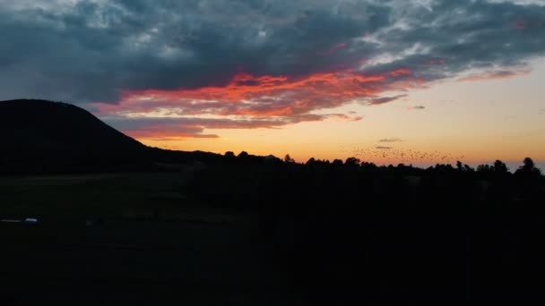 Inspirující Ohromující Přírodní Zázrak Letecké Drone Pohled Krásné Nebe Jasnými — Stock video