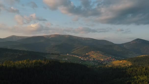 Vue Sur Campagne Par Drone Coucher Soleil Lever Soleil Par — Video