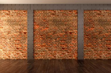 Büyük lüks, modern, parlak iç mekanlar. Oturma odası tasviri. 3D görüntüleme.