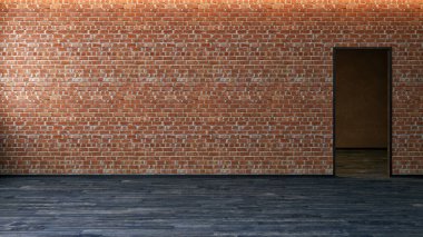 Büyük lüks, modern, parlak iç mekanlar. Oturma odası tasviri. 3D görüntüleme.