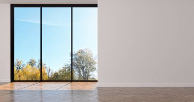 3D tasviri, büyük lüks, modern, parlak iç mekânlar sunuyor. Oturma odasındaki model bilgisayarlar dijital olarak oluşturuluyor.