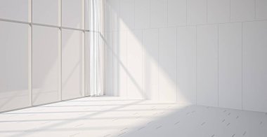 3D tasviri, büyük lüks, modern, parlak iç mekânlar sunuyor. Oturma odasındaki model bilgisayarlar dijital olarak oluşturuluyor.