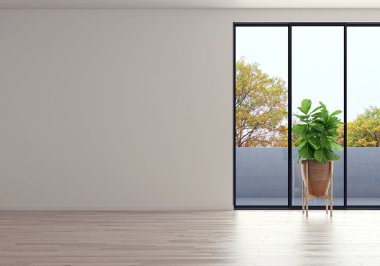 3D tasviri, büyük lüks, modern, parlak iç mekânlar sunuyor. Oturma odasındaki model bilgisayarlar dijital olarak oluşturuluyor.