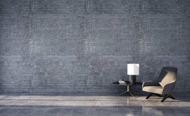 3D tasviri, büyük lüks, modern, parlak iç mekânlar sunuyor. Oturma odasındaki model bilgisayarlar dijital olarak oluşturuluyor.