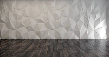 3D tasviri, büyük lüks, modern, parlak iç mekânlar sunuyor. Oturma odasındaki model bilgisayarlar dijital olarak oluşturuluyor.