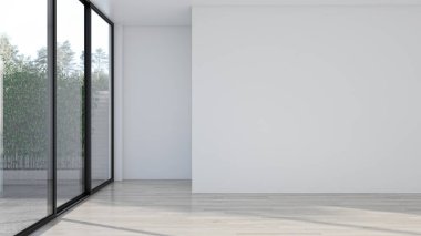 3D tasviri, büyük lüks, modern, parlak iç mekânlar sunuyor. Oturma odasındaki model bilgisayarlar dijital olarak oluşturuluyor.
