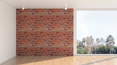 3D tasviri, büyük lüks, modern, parlak iç mekânlar sunuyor. Oturma odasındaki model bilgisayarlar dijital olarak oluşturuluyor.