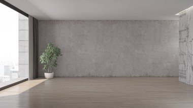 3D tasviri, büyük lüks, modern, parlak iç mekânlar sunuyor. Oturma odasındaki model bilgisayarlar dijital olarak oluşturuluyor.