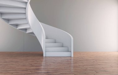 3D tasviri, büyük lüks, modern, parlak iç mekânlar sunuyor. Oturma odasındaki model bilgisayarlar dijital olarak oluşturuluyor.