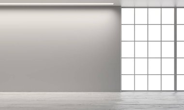 3D tasviri, büyük lüks, modern, parlak iç mekânlar sunuyor. Oturma odasındaki model bilgisayarlar dijital olarak oluşturuluyor.