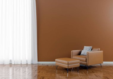 3D tasviri, büyük lüks, modern, parlak iç mekânlar sunuyor. Oturma odasındaki model bilgisayarlar dijital olarak oluşturuluyor.