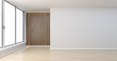 3D tasviri, büyük lüks, modern, parlak iç mekânlar sunuyor. Oturma odasındaki model bilgisayarlar dijital olarak oluşturuluyor.