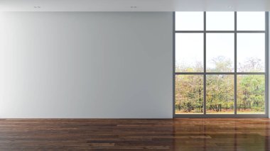 3D tasviri, büyük lüks, modern, parlak iç mekânlar sunuyor. Oturma odasındaki model bilgisayarlar dijital olarak oluşturuluyor.