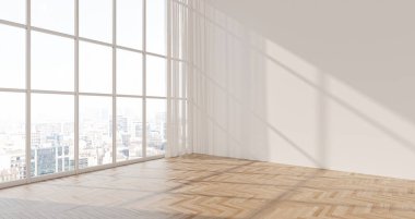 3D tasviri, büyük lüks, modern, parlak iç mekânlar sunuyor. Oturma odasındaki model bilgisayar dijital olarak üretiliyor.