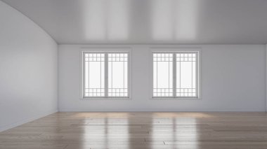 3D tasviri, büyük lüks, modern, parlak iç mekânlar sunuyor. Oturma odasındaki model bilgisayar dijital olarak üretiliyor.