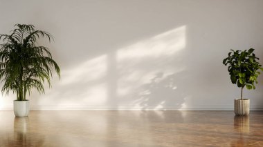 Büyük lüks, modern, parlak iç mekan. Oturma odası tasviri 3D canlandırma.