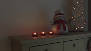 3D video görüntüleme modern modern tasarım. Evin içinde şık bir video klibi var.