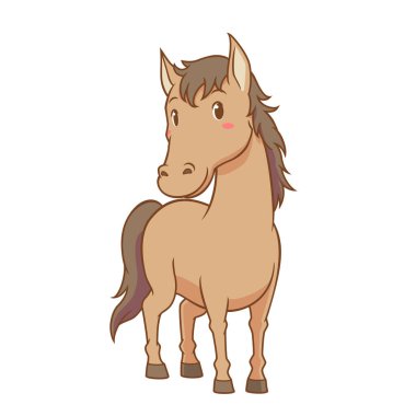 Kahverengi atın çizgi film karakteri.