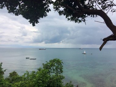 Samae San 'ın denize bakışı Chonburi, Tayland