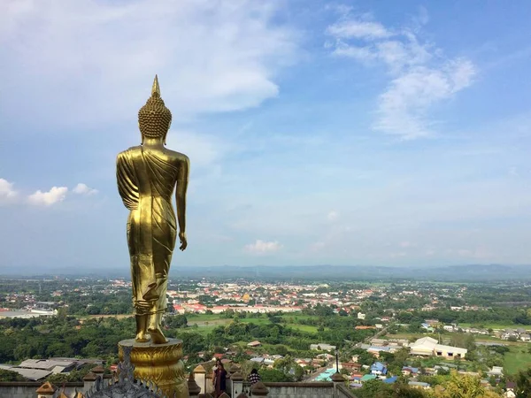 Vista Provincia Nan Tailandia Temple Phrathat Khao Noi — Foto de Stock
