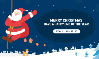 Uyumlu bir Noel Karakteri çizimi