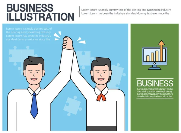 Coleção Prática Ilustrações Empresariais —  Vetores de Stock